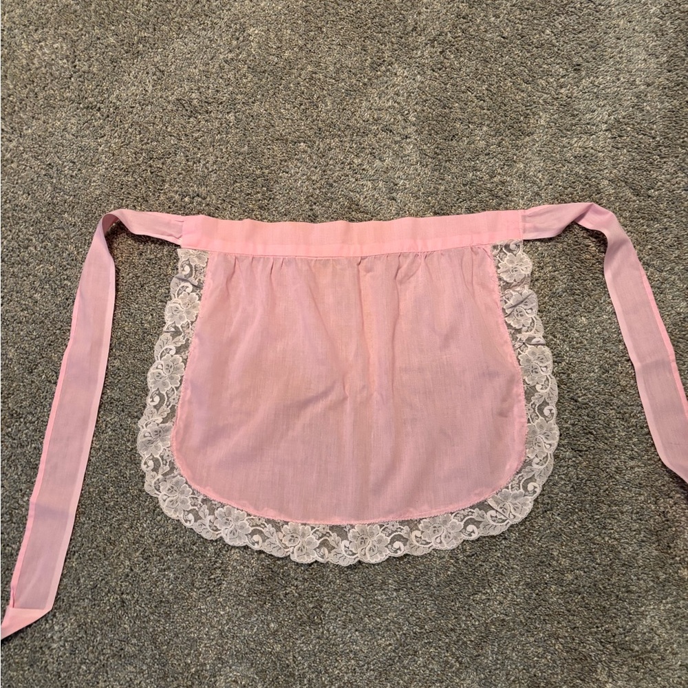 Vintage Pink Half Apron